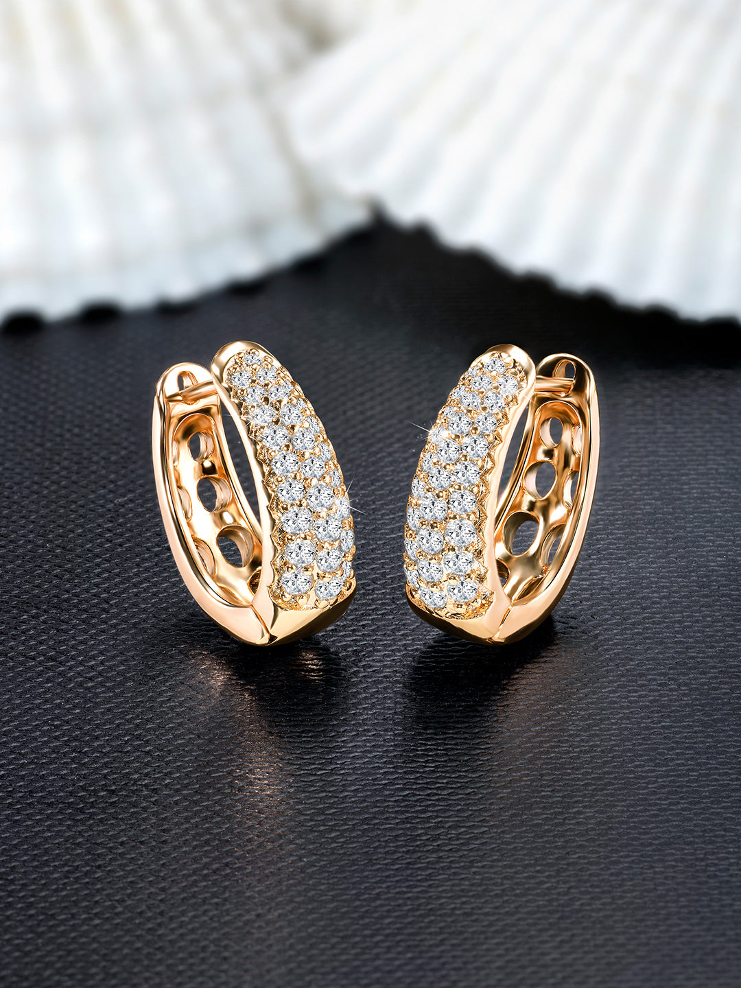 Chic Hoops CZ Earrings