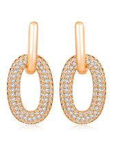 Elegant Stud Drop CZ Earrings