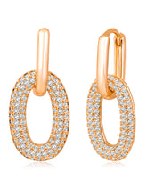 Elegant Stud Drop CZ Earrings