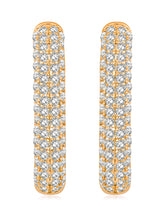 Lustrous Loops CZ Earrings