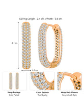 Lustrous Loops CZ Earrings