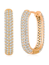 Lustrous Loops CZ Earrings