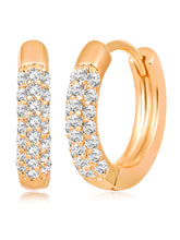 Dazzling Circles CZ Hoops