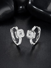 Stylish Shimmering CZ Hoop Earrings