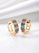 Luminous Loops CZ Hoops