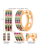 Luminous Loops CZ Hoops