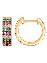 Luminous Loops CZ Hoops