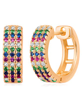 Luminous Loops CZ Hoops