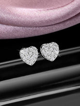 Shimmering Silver CZ Studs