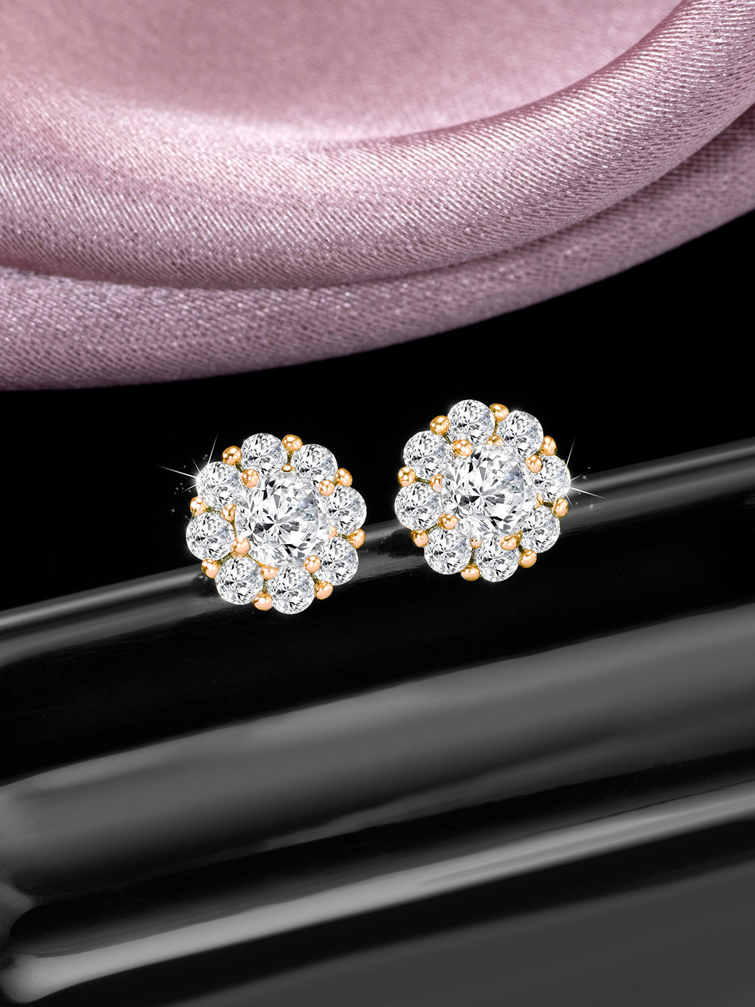 Gorgeous CZ Golden Studs