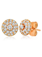 Luminous CZ Golden Stud