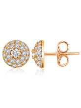 Luminous CZ Golden Stud