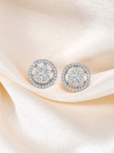 Elegant Sparkle CZ Golden Studs