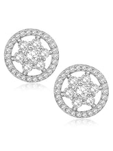 Elegant Sparkle CZ Golden Studs