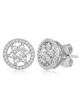 Elegant Sparkle CZ Golden Studs