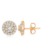 Brilliant Shine CZ Golden Stud