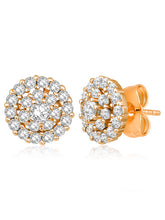 Brilliant Shine CZ Golden Stud