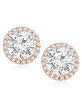 Dazzling Radiance CZ Golden Studs