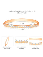 Shimmering Sophistication CZ Golden Kada