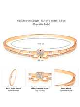 Elegant Shimmer CZ Golden Kada