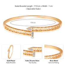 Classic Glamour CZ Golden Kada