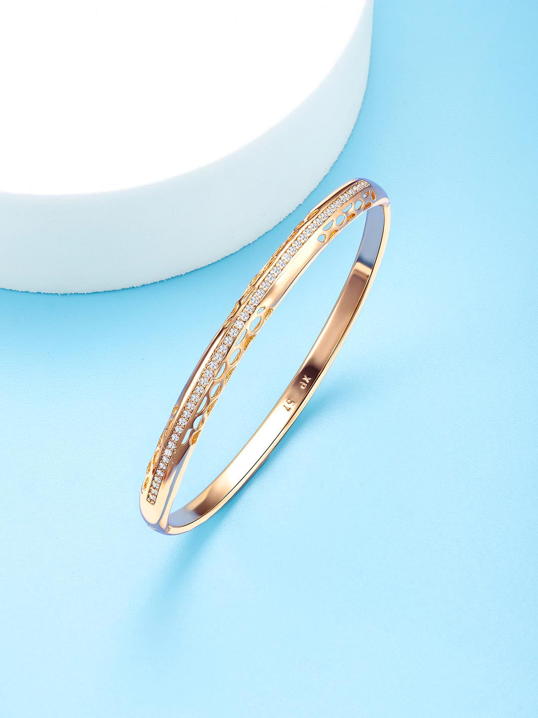 Chic Radiance CZ Golden Kada