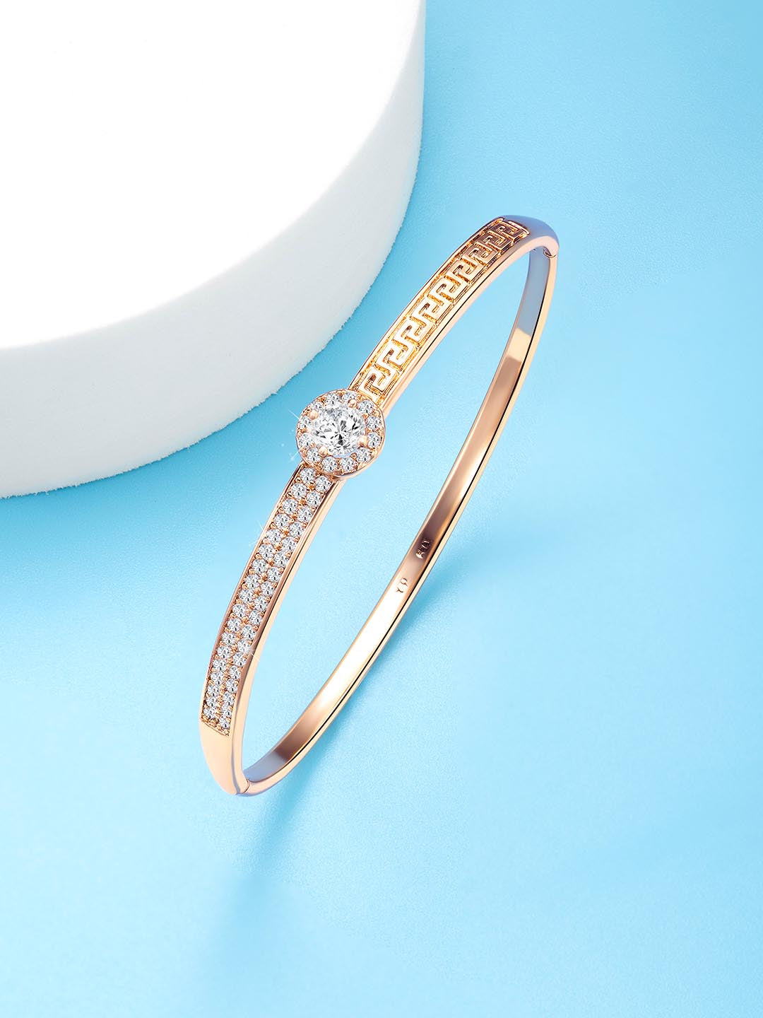 Radiant Reflections CZ Golden Kada