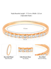 Luminous Luxe CZ Golden Kada