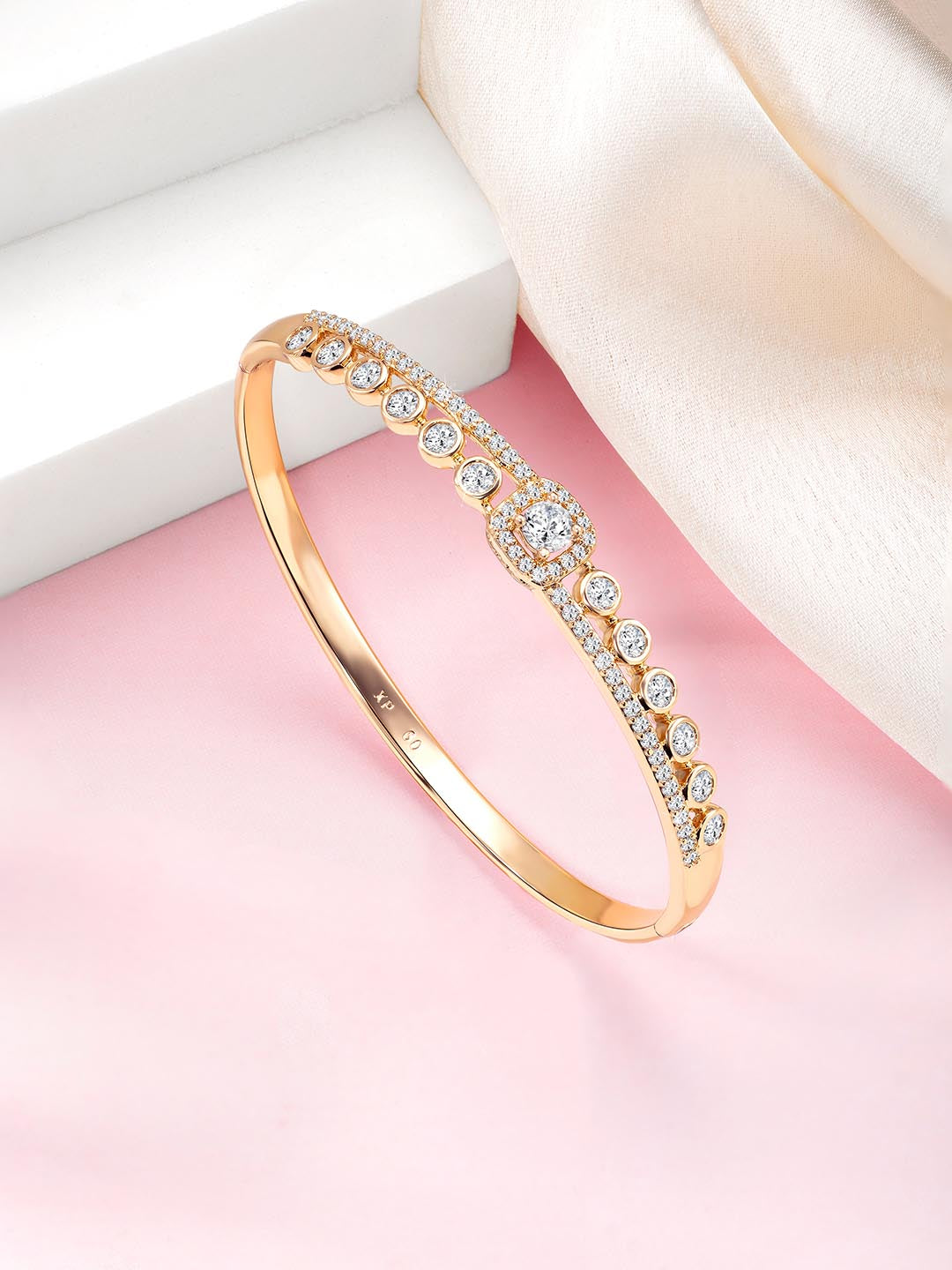 Dazzling Dreams CZ Golden Kada