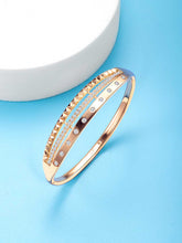 Gleaming Glow CZ Golden Kada