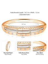 Gleaming Glow CZ Golden Kada