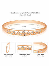 Glimmering Grace CZ Golden Kada