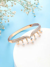 Glistening Glamour CZ Golden Kada