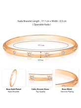 Sophisticated Shine CZ Golden Kada