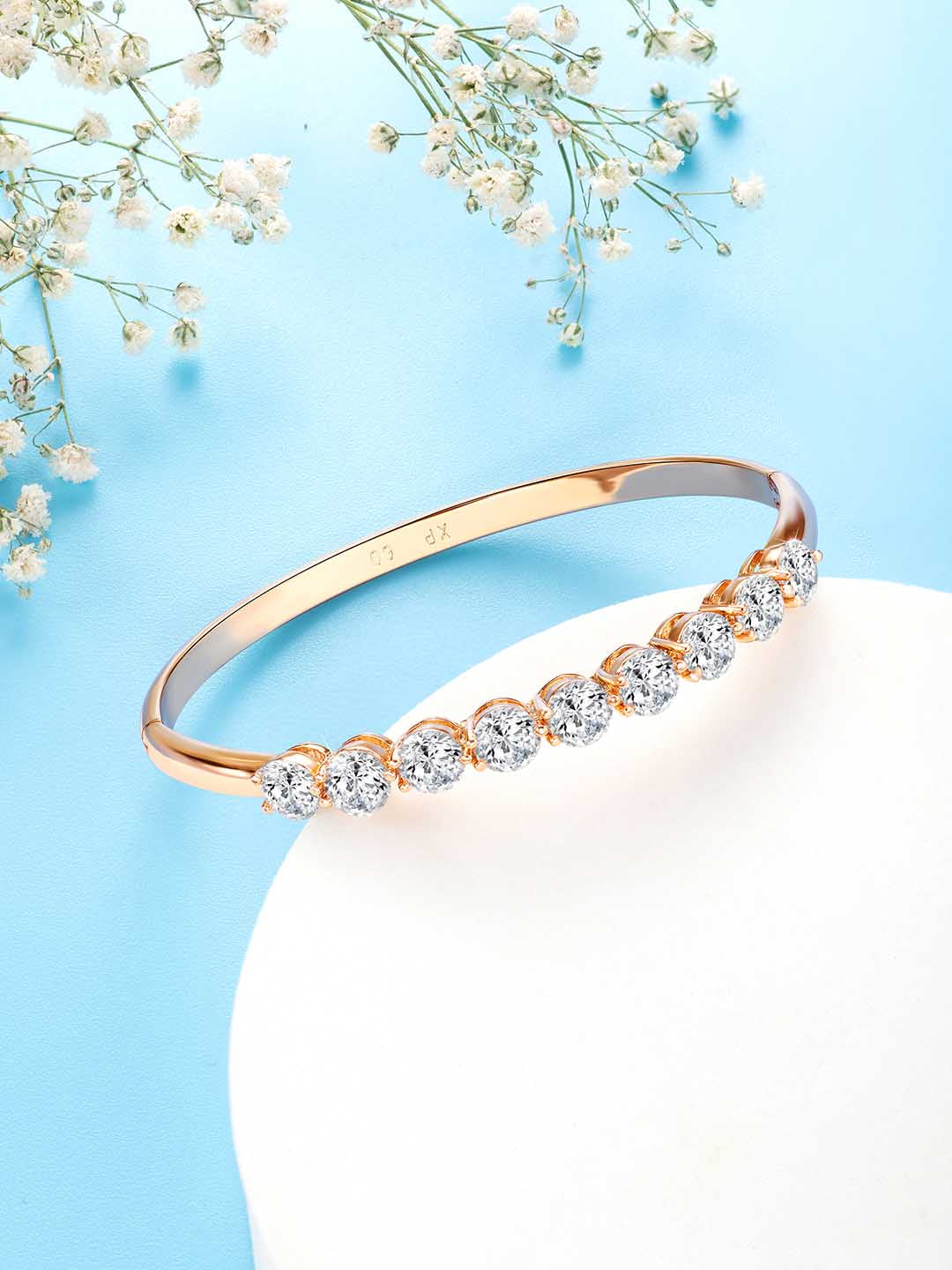 Timeless Twinkle CZ Golden Kada