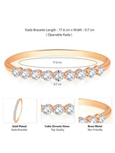 Timeless Twinkle CZ Golden Kada