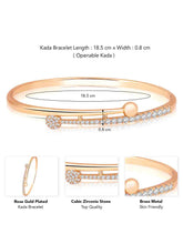 Luminous Light CZ Golden Kada