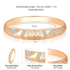 Aura CZ Kada – Sparkling Cubic Zirconia Kada for Women | Peora
