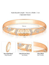 Dazzling Aura CZ Golden Kada