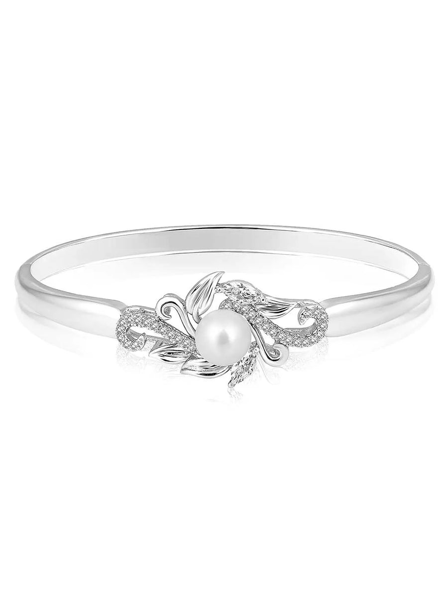 Gems CZ Kada Bracelet by Peora | Bold Cubic Zirconia Fashion Jewellery

