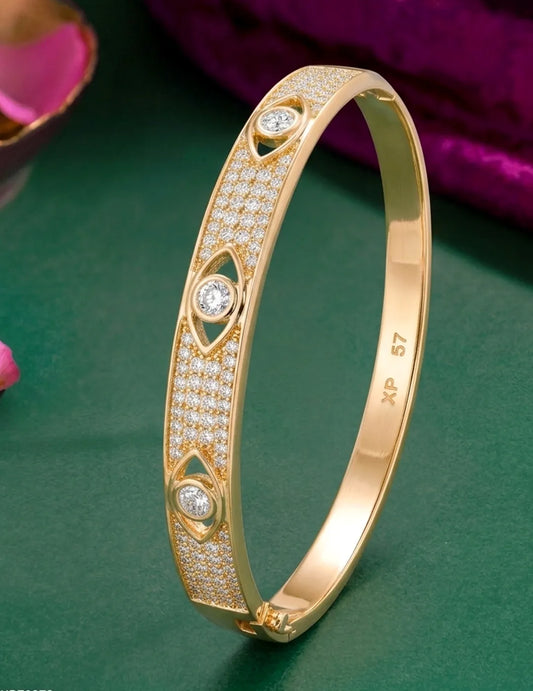 Peora Zenith Protection Evil Eye Gold Kada