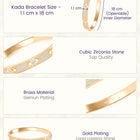Peora Zenith Protection Evil Eye Gold Kada