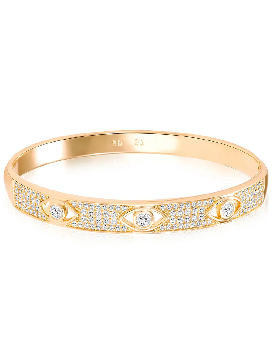 Peora Zenith Protection Evil Eye Gold Kada