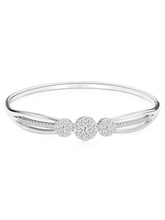Peora Radiant Zircon Bloom Silver Bracelet