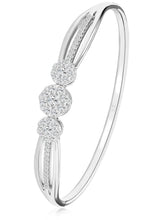Peora Radiant Zircon Bloom Silver Bracelet