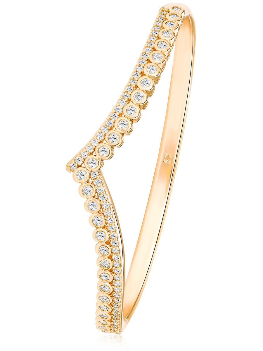Peora Contemporary Celeste Arc Gold Kada