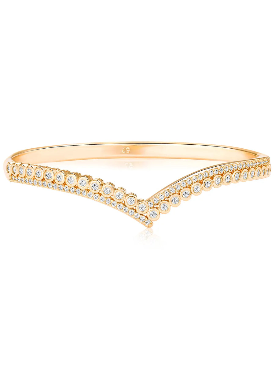 Peora Contemporary Celeste Arc Gold Kada