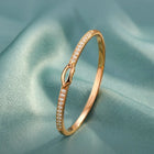 Lover's Promise Tennis Style Gold Kada