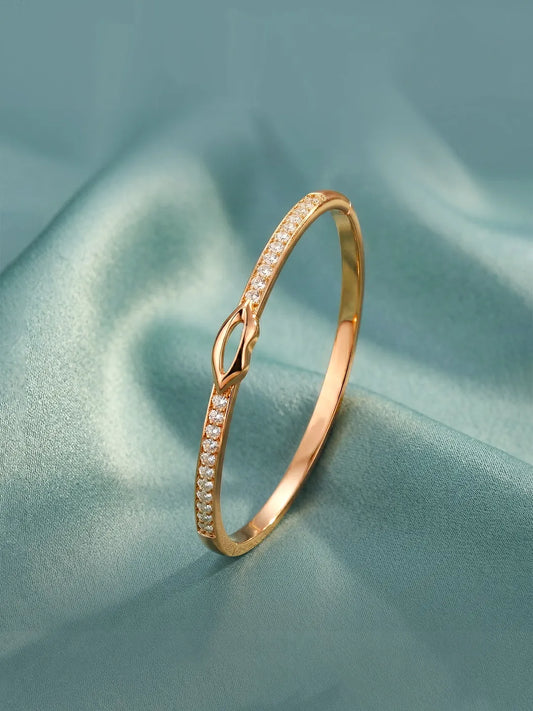 Lover's Promise Tennis Style Gold Kada
