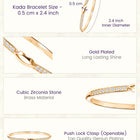 Lover's Promise Tennis Style Gold Kada